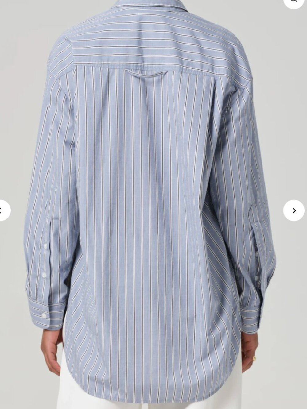 Citizens of Humanity Striped Kayla Shirt - Picture 2 of 9